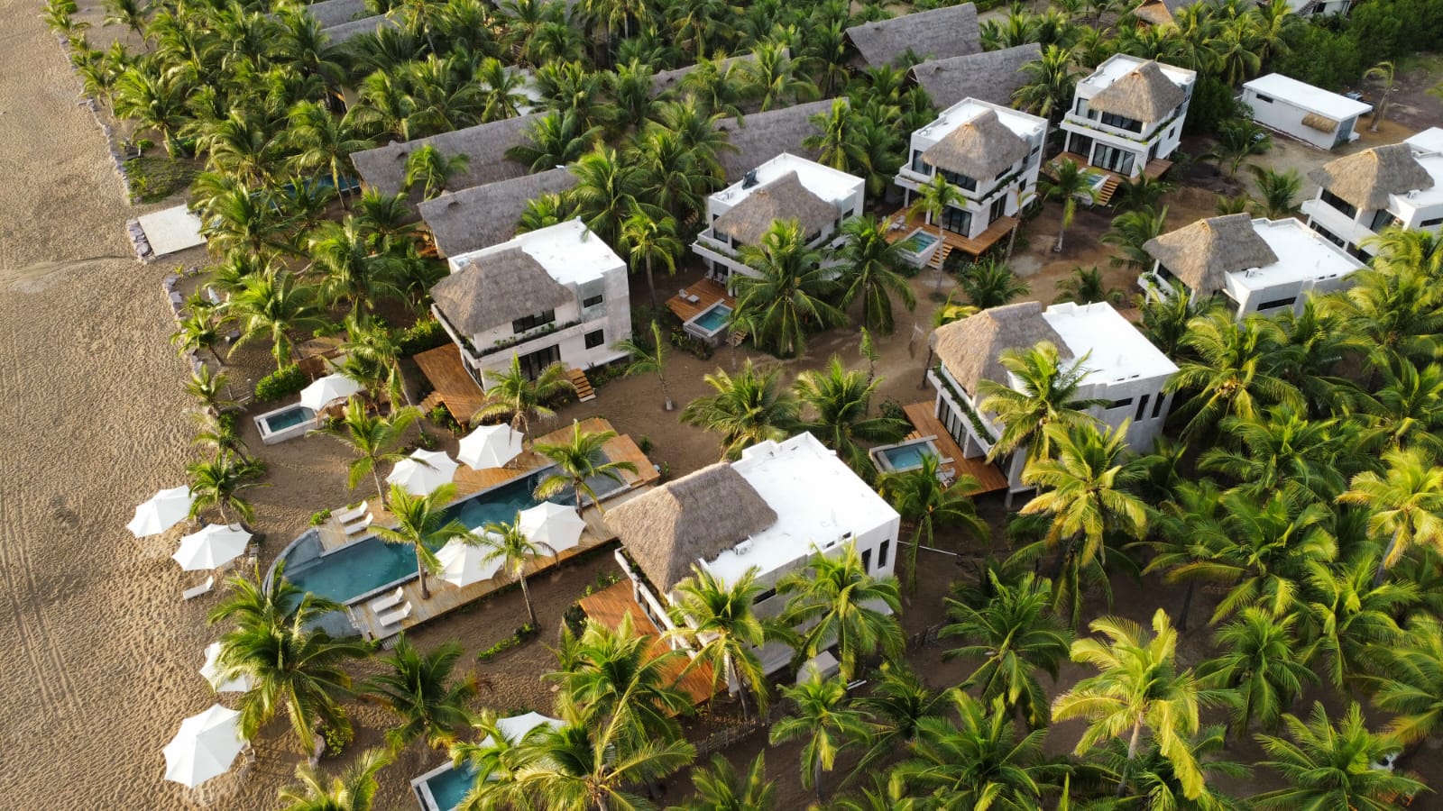 Aerial view of the village