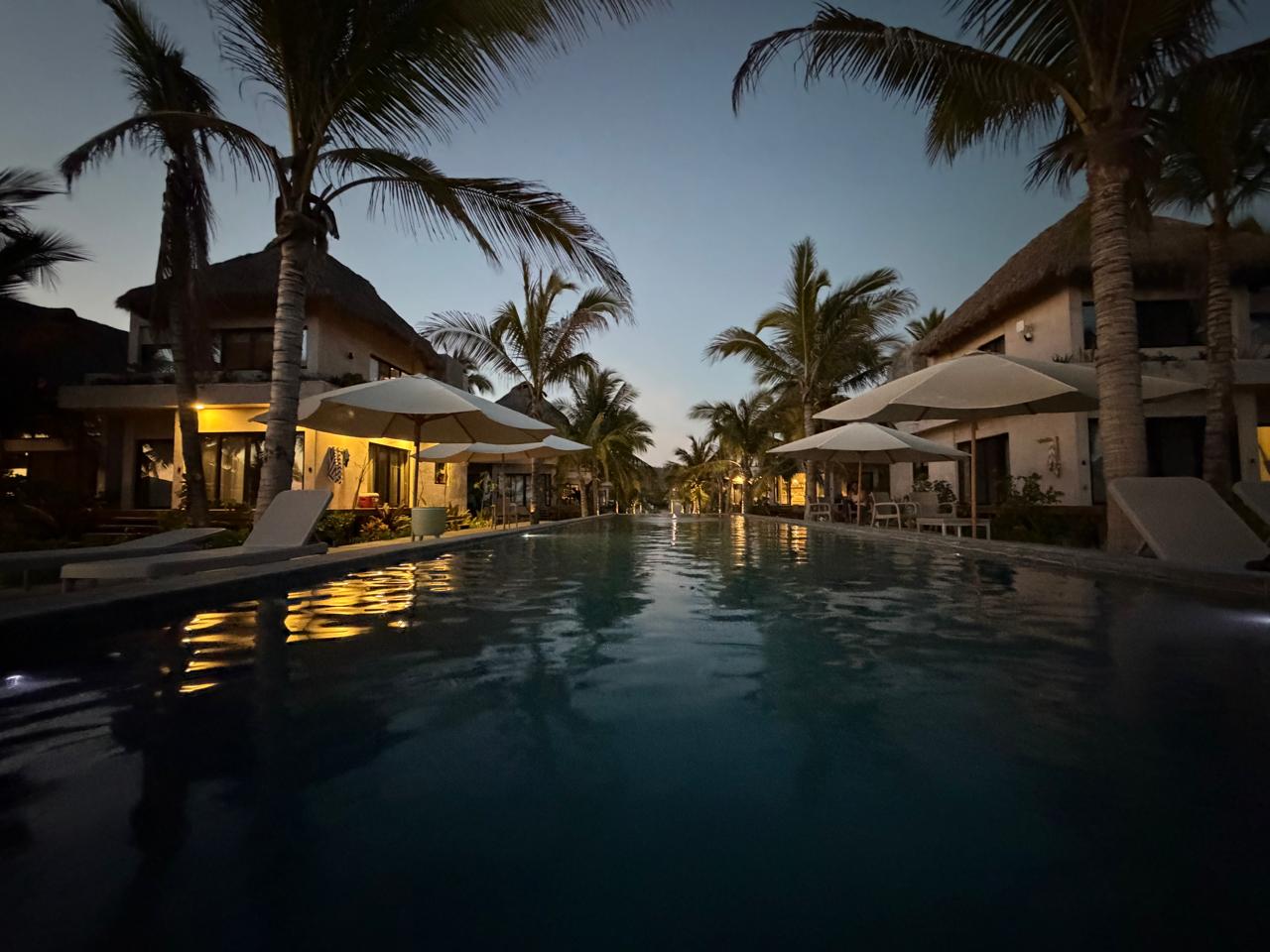 Evening swim